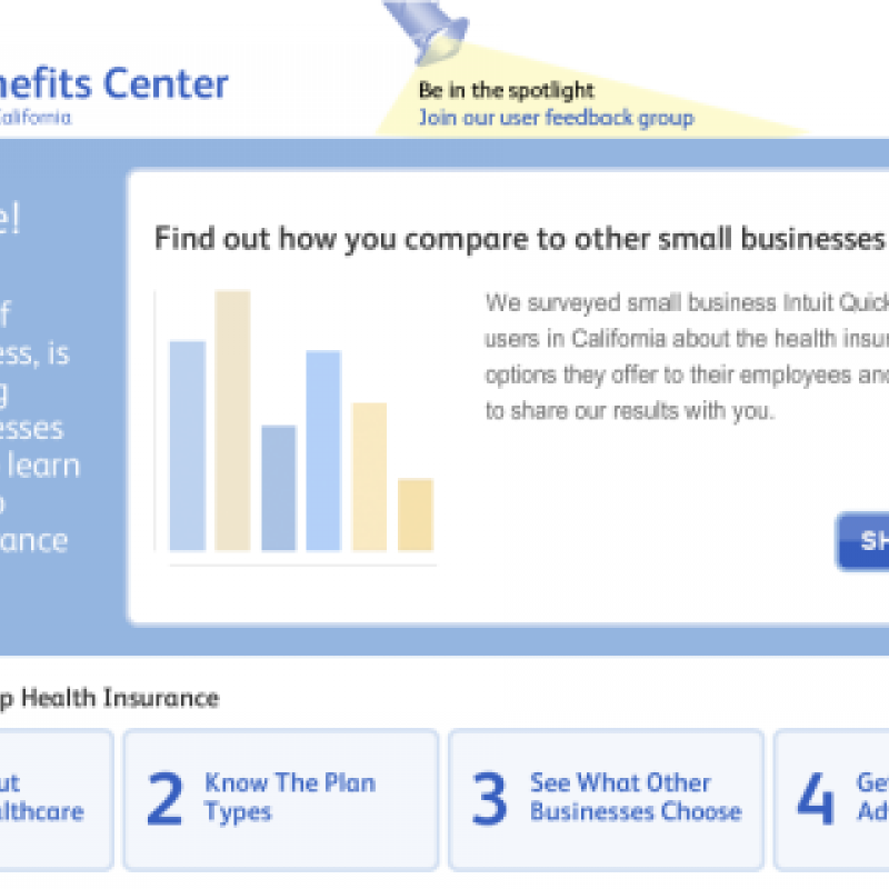 Launched: Intuit Health Benefits Center